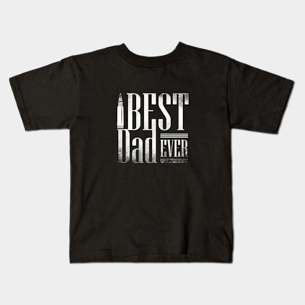 Best dad ever Kids T-Shirt by Pulseender